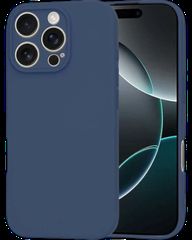 Silicon case protect lens for iPhone 16 Pro Dark Blue