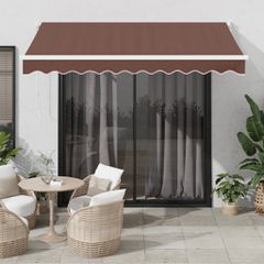 vidaXL Τέντα Πτυσσόμενη Αυτόματη Καφέ 300x250 εκ.