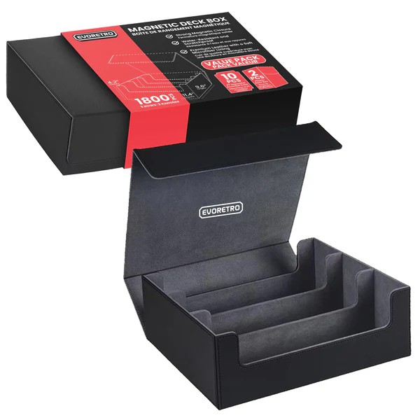 EVORETRO - Magnetic card deck storage holding 1800pcs