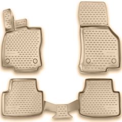 ΜΑΡΚΕ ΠΑΤΑΚΙΑ ΣΕ ΣΚΑΦΗ TPE ΛΑΣΤΙΧΟ ΓΙΑ SKODA OCTAVIA 3 A7 2013-2020 ΣΕ ΜΠΕΖ ΧΡΩΜΑ NOVLINE - 4 ΤΕΜ.