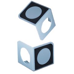 ΣΤΑΘΕΡΟΠΟΙΗΤΗΣ / ΔΙΑΧΩΡΙΣΤΙΚΟ STOPPER NOOK ΓΙΑ ΤΟ ΠΟΡΤ ΜΠΑΓΚΑΖ ΑΠΟ ΠΛΑΣΤΙΚΟ ΣΕ ΓΚΡΙ ΧΡΩΜΑ ΜΕ ΑΝΤΙΟΛΙΣΘΗΤΙΚΑ ΜΑΞΙΛΑΡΑΚΙΑ ΚΑΙ ΑΥΤΟΚΟΛΛΗΤΑ ΤΥΠΟΥ VELCRO RATI - 2 ΤΕΜ.