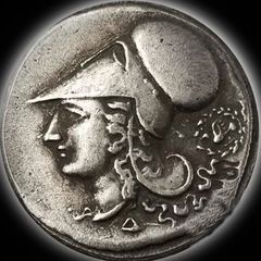 Αρχαίο νόμισμα Θεά Αθηνά Πήγασος Κορινθία  Αντίγραφο Ποιότητας Μουσείου, 3ος αιώνας π.Χ  750 silver