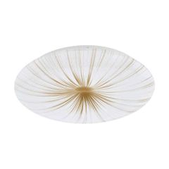 LED/ΕΠΙΤΟΙΧΙΟ/ΟΡΟΦΗΣ Ø410 Η65 ΛΕΥΚΟ/ΠΛΑΣΤΙΚΟ-ΧΡΥΣΟ-ΛΕΥΚΟ-NIEVES 1 900499 EGLO