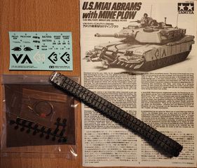 M1A1 Abrams Mine Plow 1/35 Tamiya-thumb-2