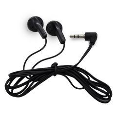 Hands Free 3.5mm Χωρίς Μικρόφωνο Κατάλληλα για Διαλέξεις και Ηχητικές Ξεναγήσεις 1.2m Μαύρα