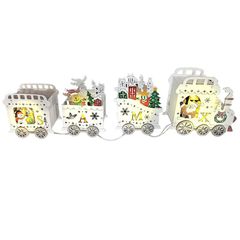 Τρένο 3d ξύλινο με 4led 42x12,5x7,5cm