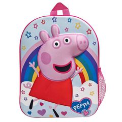 ΤΣΑΝΤΑ ΠΛΑΤΗΣ ΝΗΠΙΟΥ PEPPA PIG 3D 31x26x10cm