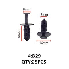 B29 ΚΛΙΠΣ ΠΛΑΣΤΙΚΑ ΚΟΥΜΠΩΜΑΤΑ ΓΙΑ ΑΜΑΞΩΜΑ (RETAINERS)