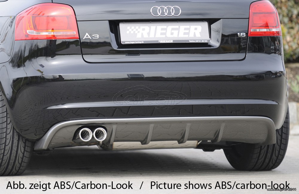 DIFFUSER RIEGER AUDI A3 8P FACELIFT