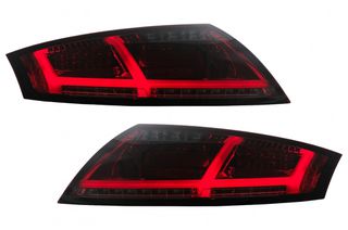 Πίσω άριστης ποιότητας μαρκέ φανάρια LED Audi TT 8J (04.2006-02.2014) Red Smoke Dynamic Turning Lights