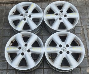 Ζάντες αλουμινίου αυθεντικές Nissan Note, 15'', 4x100, 4 τεμάχια