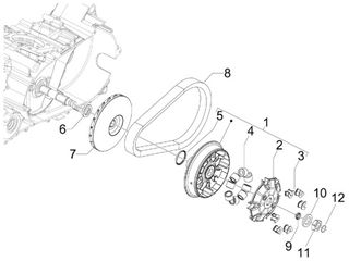 IMANTAΣ KEVLAR-78Δ-ΓΙΑ SCOOTER-GILERA-GP-800>APRILIA-MANA-850>SRV-850-ORIGINAL-845010