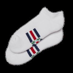 Me We Γυναικείο Βαμβακερό Sneaker Με Μισή Πετσέτα & Σχέδιο Ρίγες 2 Ζεύγη