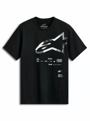 Μπλούζα Κοντομάνικη Alpinestar Geografica CSF T-Shirt Μαύρη