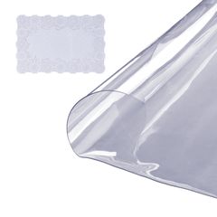 VEVOR Clear προστατευτικό καλύμματος τραπεζιού, κάλυμμα στρογγυλού τραπεζιού 48 ιντσών/1230 mm, πλαστικό τραπεζομάντιλο PVC πάχους 1,5 mm, αδιάβροχο προστατευτικό επιφάνειας εργασίας για γραφείο, τραπ