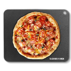 VEVOR Pizza Steel, 13,5" x 10" x 1/4" Πιάτο Pizza Pizza για φούρνο, Πέτρα ψησίματος πίτσας από ανθρακοχάλυβα με 20 φορές υψηλότερη αγωγιμότητα, βαρέως τύπου ταψί πίτσας για εξωτερική σχάρα, εσωτερικός