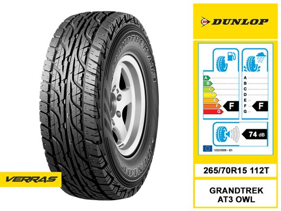 265/70R15 112T GRANDTREK AT3 OWL
