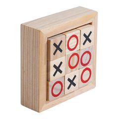 Μινι Τρίλιζα Ξύλινο παιχνίδι XOXO Mini Tic Tac Toe