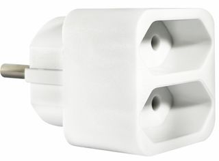 ELP31201 | ΑΝΤΑΠΤOΡΑΣ SCHUKO → 2Θ ΙΙ x16A max:1150W IP20 ΛΕΥΚΟ