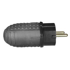 ELP46002 | ΦΙΣ SCHUKO 16Α ΛΑΣΤΙΧΕΝΙΟ ΑΡΣΕΝΙΚΟ IP44 ΜΑΥΡΟ