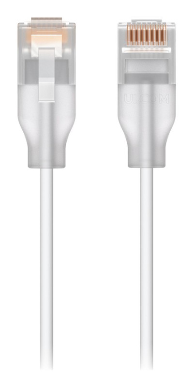 Ubiquiti UACC-Cable-Patch-EL-1M-W networking cable Translucent, White Cat6