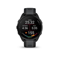 Garmin Forerunner 165 43mm Αδιάβροχο Smartwatch με Παλμογράφο (Black/Slate Gray)