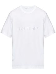 T-Shirt Κοντομάνικη Μπλούζα Helmut Lang logo Λευκή Μέγεθος Large
