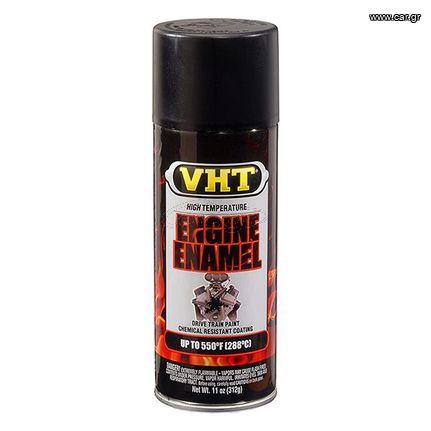 VHT ENGINE ENAMEL PAINT SPRAY - FLAT BLACK