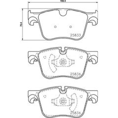 Σετ τακάκια, Δισκόφρενα Brembo P 61 127