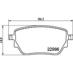 Σετ τακάκια, Δισκόφρενα Brembo P 50 151