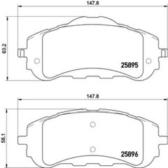 Σετ τακάκια, Δισκόφρενα Brembo P 61 120
