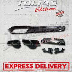 MERCEDES BENZ E CLASS W213 & S213 2016-2020 REAR DIFFUSER w/TIPS Type E63 / ΟΠΙΣΘΙΟΣ ΔΙΑΧΥΤΗΣ με ΕΞΑΤΜΙΣΕΙΣ Σετ Type Ε63 ΓΙΑ AMG ΠΡΟΦΥΛΑΚΤΗΡΑ ΣΕ ΠΡΟΣΦΟΡΑ