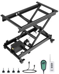 VEVOR 71 cm Electric Lift Table Single Scissor Lifting Platform 150 kg 4 Wheels
