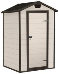 Πλαστική Αποθήκη Κήπου 4x3 Keter 128x94x196cm MANOR Κωδ. 17192190 Μπεζ