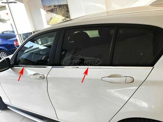 ETOIMOΠΑΡΑΔΟΤΟ ΣΕΤ 4Χ ΝΙΚΕΛ ΠΡΟΣΘΕΤΕΣ ΔΙΑΚΟΣΜΗΤΙΚΕΣ ΓΛΥΦΤΡΕΣ ΠΟΡΤΩΝ ΑΠΟ "ΑΝΟΞΕΙΔΩΤΟ ΑΤΣΑΛΙ" ΓΙΑ BMW 1-SERIES F20 (2011-2019)