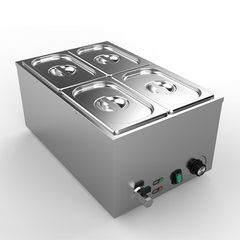Μπαιν Μαρί σετ με με 4 δοχεία GN 1/4, βάθους 150mm Διαστάσεις 35Χ60Χ26