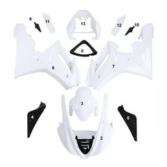 FAIRING ΜΕΜΟΝΩΜΕΝΑ ΤΕΜΑΧΙΑ ΠΛΑΣΤΙΚΑ TRIUMPH DAYTONA 675 2009-2012 ΑΒΑΦΑ