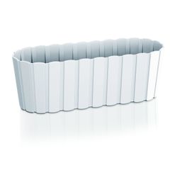 PROSPERPLAST Γλάστρα BOARDEE 383mm, 4.9Lt - Λευκό-thumb-0