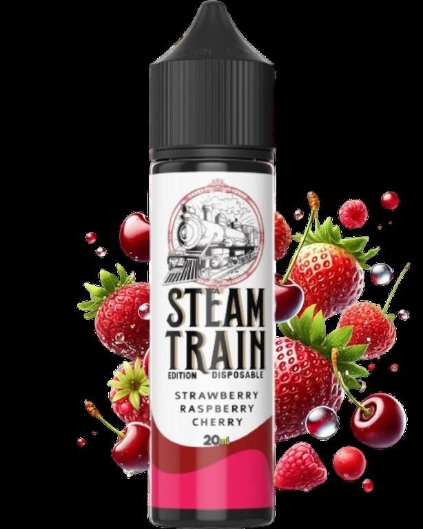 Steam Train Disposable Edition Strawberry Raspberry Cherry 20/60ml Flavorshots