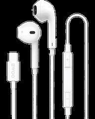 BWOO Ενσύρματα Ακουστικά HF175 USB-C Digital Interface Λευκά