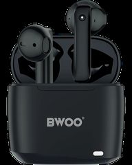 BWOO Ασύρματα TWS Ακουστικά BW94-BK Μαύρα
