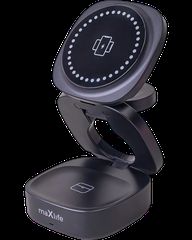 Maxlife MXWC-06 Μαγνητικός Ασύρματος Φορτιστής 15W Μαύρος 3 σε 1