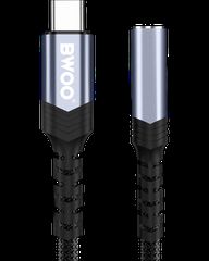 BWOO Αντάπτορας AUX 3.5mm - USB-C Μαύρος BZ47