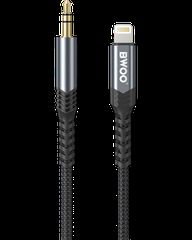 BWOO Καλώδιο AUX 3.5mm - Lightning BO-AUX068 Μαύρο