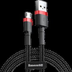 Baseus Cafule Braided USB 2.0 to micro USB Cable Μαύρο 3m