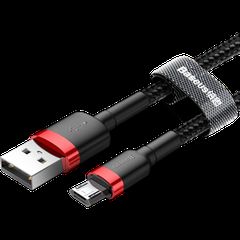 Baseus Cafule Braided USB 2.0 to micro USB Cable Μαύρο 3m-thumb-2