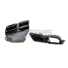 Απολήξεις εξάτμισης BLACK κατάλληλες για MERCEDES E-Class (W212) Sedan T-Modell Facelift (2013-2016)