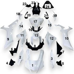 FAIRING ΜΕΜΟΝΩΜΕΝΑ ΤΕΜΑΧΙΑ ΠΛΑΣΤΙΚΑ YAMAHA YZF R1 2020-2023 ΑΒΑΦΑ