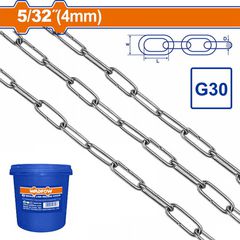 Wadfow WTLT1B04 Αλυσίδα Γαλβανιζέ 4mm / 25Kg / 84m