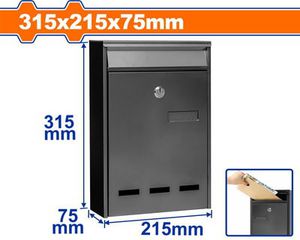 Wadfow WXXX3501 Γραμματοκιβώτιο Εξωτερικού Χώρου Μεταλλικό 31.5x21.5x7.5cm